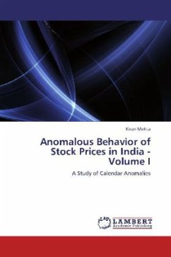 Anomalous Behavior of Stock Prices in India - Volume I