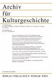 Archiv für Kulturgeschichte 94,1 (2012)