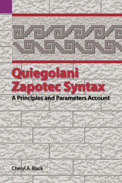 Quiegolani Zapotec Syntax - Black, Cheryl