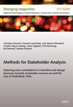 Methods for Stakeholder Analysis - Kimmich, Christian; Janetschek, Hannah; Meyer-Ohlendorf, Lutz; Meyer-Ueding, Jennifer; Sagebiel, Julian; Reusswig, Fritz; Rommel, Kai; Hanisch, Markus