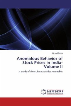 Anomalous Behavior of Stock Prices in India- Volume II