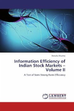 Information Efficiency of Indian Stock Markets Volume II