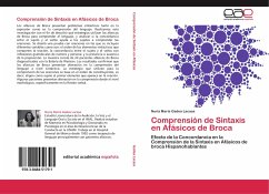 Comprensión de Sintaxis en Afásicos de Broca