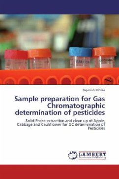 Cover Sample preparation for Gas Chromatographic determination of pesticides