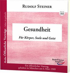 Gesundheit - Steiner, Rudolf