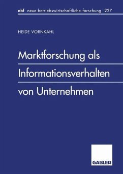 Marktforschung als Informationsverhalten von Unternehmen - Vornkahl, Heide