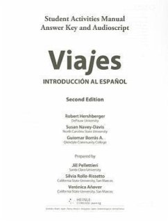 Sam Answer Key and Audio Script for Hershberger/Navey-Davis/Borrás A.'s Viajes: Introduccion Al Espanol, 2nd - Hershberger, Robert; Navey-Davis, Susan; Borrás Alvarez, Guiomar