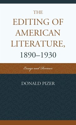 Editing of American Literaturecb - Pizer, Donald