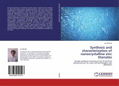 Synthesis and characterization of nanocrystalline zinc titanates