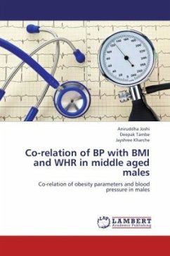 Co-relation of BP with BMI and WHR in middle aged males