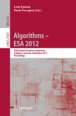 Algorithms ¿- ESA 2012