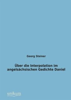 Cover Über die Interpolation im angelsächsischen Gedichte Daniel