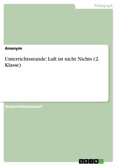 Unterrichtsstunde: Luft ist nicht Nichts (2. Klasse) - Anonym