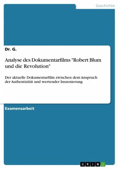 Analyse des Dokumentarfilms "Robert Blum und die Revolution"