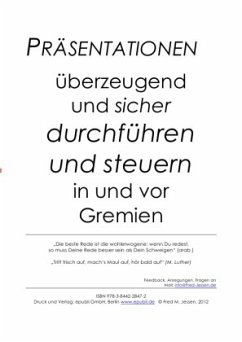 Cover Präsentationen überzeugend und sicher durchführen und steuern in und vor Gremien