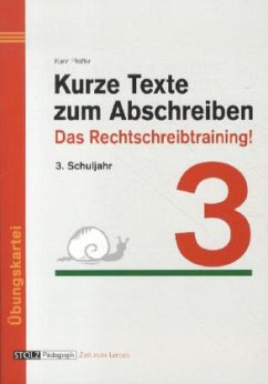 Kurze Texte zum Abschreiben 3 - Pfeiffer, Karin