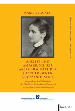 Cover Auslese und Anpassung der Arbeiterschaft der geschlossenen Großindustrie