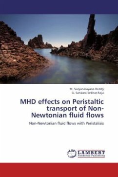 MHD effects on Peristaltic transport of Non-Newtonian fluid flows