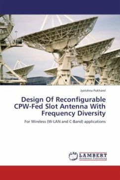 Design Of Reconfigurable CPW-Fed Slot Antenna With Frequency Diversity