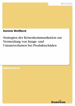 Strategien der Krisenkommunikation zur Vermeidung von Image- und Umsatzverlusten bei Produktschäden - Weißbeck, Daniela