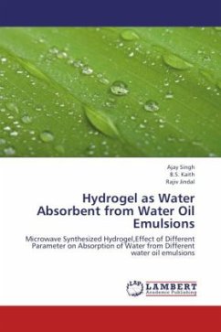 Hydrogel as Water Absorbent from Water Oil Emulsions