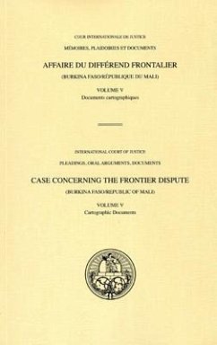 The Frontier Dispute (Burkina Faso/Republic of Mali) Vol 5