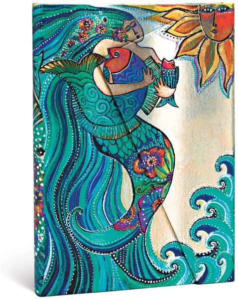 Paperblanks Ocean Song Whimsical Creations Hardcover MIDI Lined Wrap Closure 160 Pg 120 GSM Paperblanks Ocean Song Whimsical Creations Hardcover MIDI Lined Wrap Closure 160 Pg 120 GSM