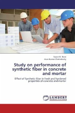 Study on performance of sythetic fiber in concrete and mortar