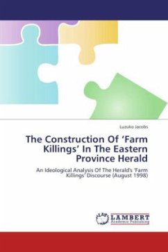 The Construction Of Farm Killings In The Eastern Province Herald
