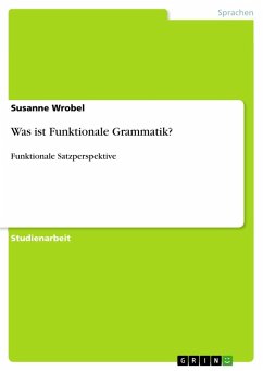 Was ist Funktionale Grammatik?