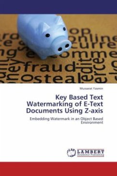 Key Based Text Watermarking of E-Text Documents Using Z-axis
