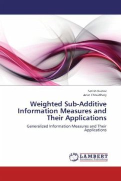 Weighted Sub-Additive Information Measures and Their Applications - Kumar, Satish;Choudhary, Arun