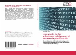 Un estudio de las soluciones estables en el modelo de planificación