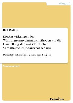Die Auswirkungen der Währungsumrechnungsmethoden auf die Darstellung der wirtschaftlichen Verhältnisse im Konzernabschluss - Wollny, Dirk