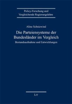Cover Die Parteiensysteme der Bundesländer im Vergleich
