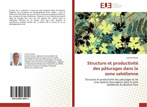 Structure et productivité des pâturages dans la zone sahélienne Structure et productivité des pâturages dans la zone sahélienne
