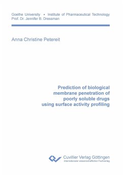 Prediction of biological membrane penetration of poorly soluble drugs using surface activity profiling - Petereit, Anna Christine