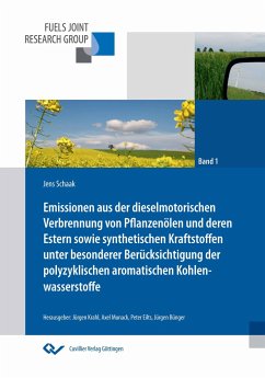 Emissionen aus der dieselmotorischen Verbrennung von Pflanzenölen und deren Estern sowie synthetischen Kraftstoffen unter besonderer Berücksichtigung der polyzyklischen aromatischen Kohlenwasserstoffe - Schaak, Jens