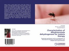 Characterization of dihydroorotate dehydrogenase for malaria therapy