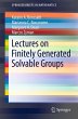 Lectures on Finitely Generated Solvable... - Bild 1