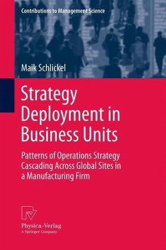 Strategy Deployment in Business Units - Schlickel, Maik