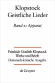 Friedrich Gottlieb Klopstock: Werke und Briefe. Abteilung Werke III: Geistliche Lieder / Apparat/Kommentar / Werke und Briefe Abt. Geistliche Lieder, Bd.2