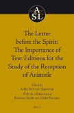 The Letter Before the Spirit: The Importance of Text Editions for the Study of the Reception of Aristotle