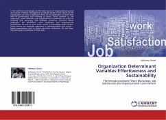 Organization Determinant Variables:Effectiveness and Sustainability