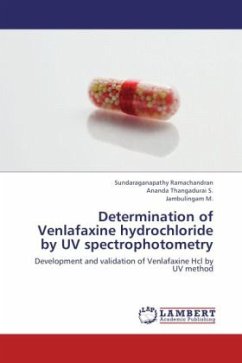 Determination of Venlafaxine hydrochloride by UV spectrophotometry