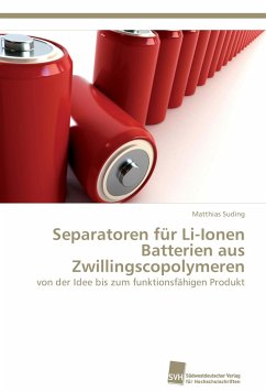 Separatoren für Li-Ionen Batterien aus Zwillingscopolymeren - Suding, Matthias