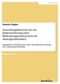 Anwendungshinweise bei der Implementierung eines Risikomanagementsystems für Aktiengesellschaften