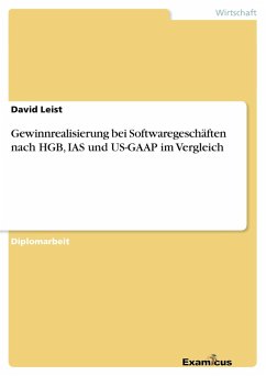 Gewinnrealisierung bei Softwaregeschäften nach HGB, IAS und US-GAAP im Vergleich - Leist, David