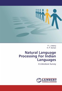 Natural Language Processing For Indian Languages - Antony, P. J.;Soman, K. P.