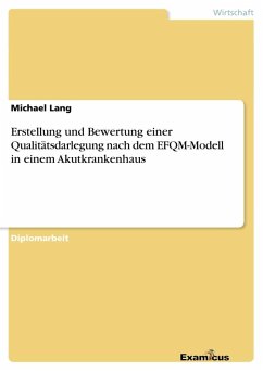 Erstellung und Bewertung einer Qualitätsdarlegung nach dem EFQM-Modell in einem Akutkrankenhaus - Lang, Michael